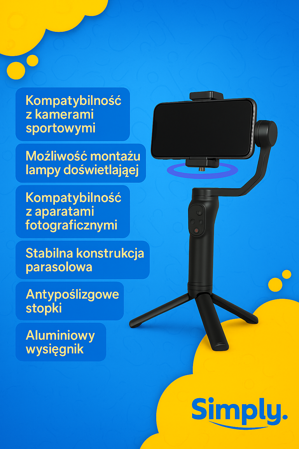 SimplyStick™ Inteligentny selfiestick do Nagrywania