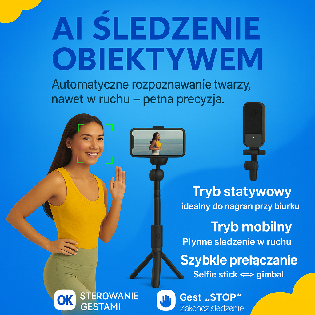 SimplyStick™ - Inteligentny selfiestick do Nagrywania