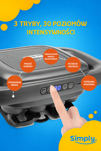 SimplyRelief™ – Pistolet do Masażu Mięśni z 16 Głowicami