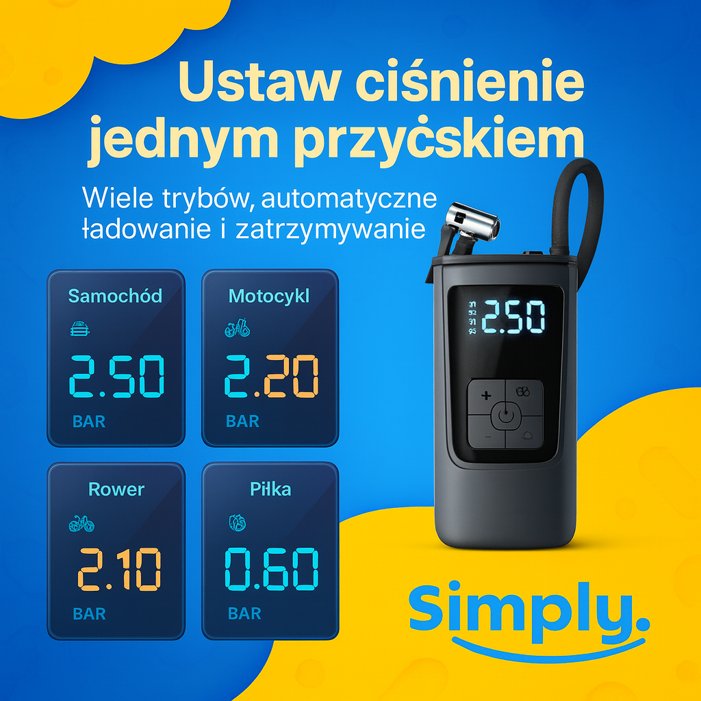 SimplyPump™ – Inteligentna pompka i powerbank w jednym
