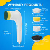 SimplyScrub™ – Smart Szczotka do Czyszczenia z 5 Końcówkami