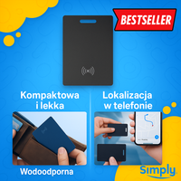 SimplyCard™ - karta z lokalizatorem IOS i Android