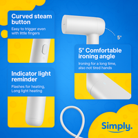 SimplySteam™ – Przenośny Parowe Żelazko do Ubrań