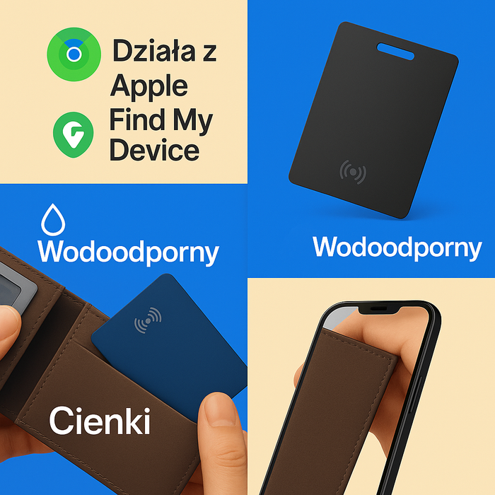 SimplyCard™ - karta z lokalizatorem IOS i Android - podgląd