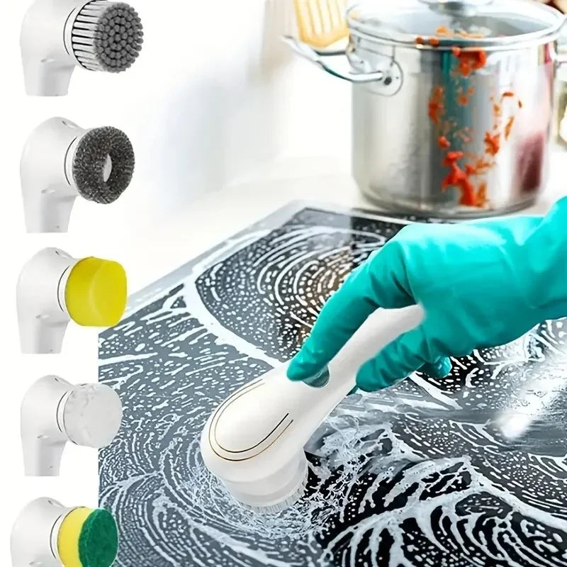 SimplyScrub™ – Smart Szczotka do Czyszczenia z 5 Końcówkami