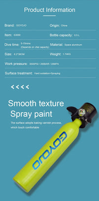 SimplyBreath™ - mini zbiornik do nurkowania