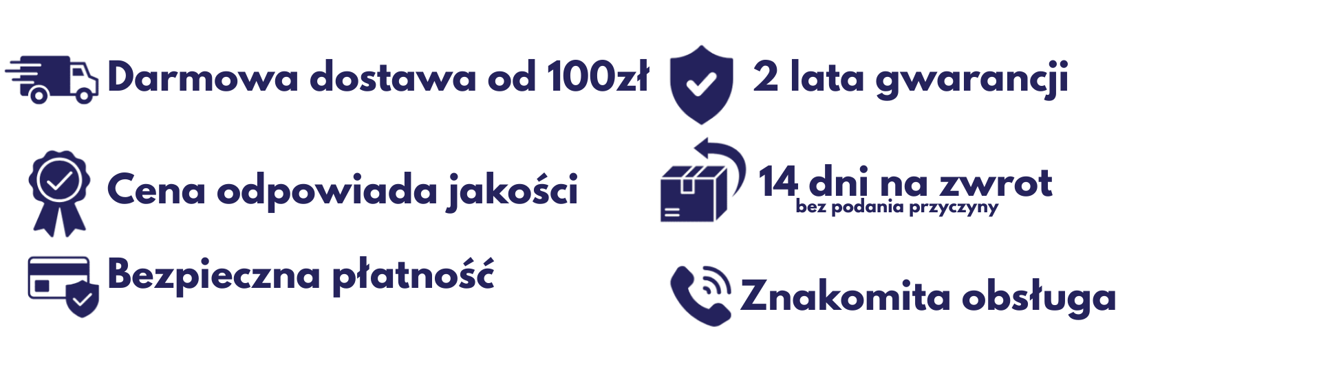 Bezpieczne płatności i 14 dni na zwrot