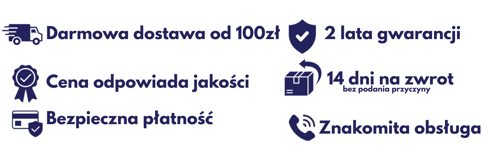 Bezpieczne płatności i 14 dni na zwrot